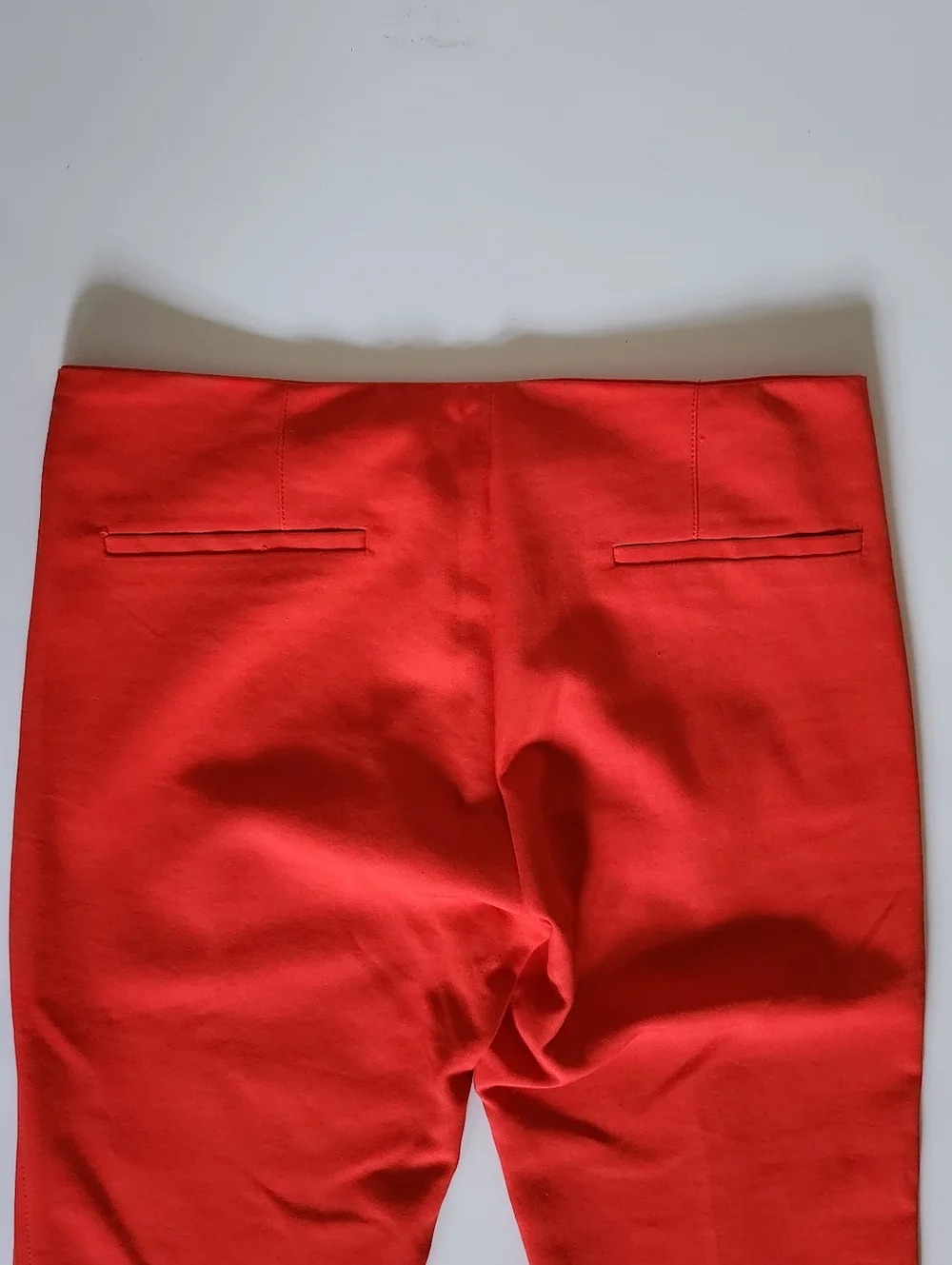Zara Basic Red Tailored Pants - Picture 4 of 10